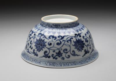 图片[3]-Bowl with lotus scrolls in underglaze blue, Ming dynasty (1368-1644)-China Archive